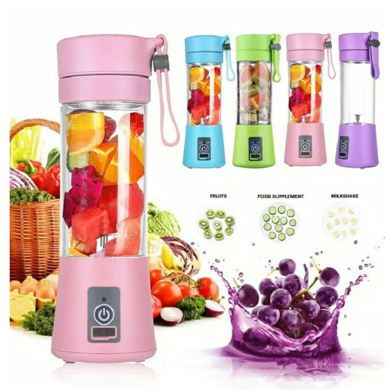 Portable USB Rechargeable Blender – Mini Fruit Juice Mixer & Smoothie Maker